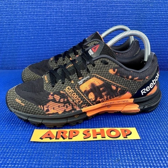 REEBOK X CROSSFIT CUSHION 3.0 Women`s Size 8 Black Orange Athletic Shoes V72220 - Picture 1 of 8